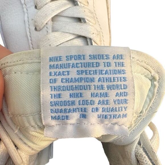 7.5L-NIKE Blazer Mid GS Trainers '77 University Blue Gingham Carolina Blue UNC F - Picture 11 of 11